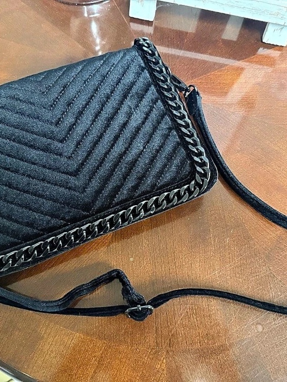 ALDO Black Quilted Crossbody Bag